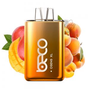 Beco Osens XL - vape 9000 puff - peahc mango ice flavour