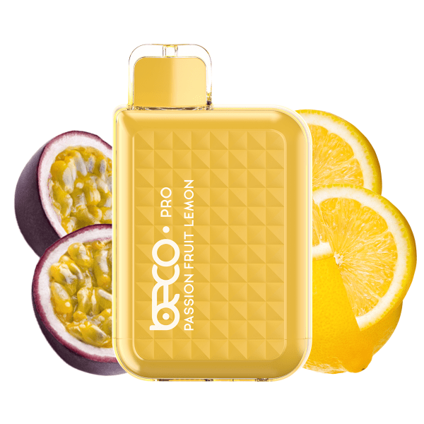 Beco Pro - vape 6000 puff - passionfruit lemon flavour