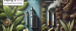 Vaping is less harmful than smoking